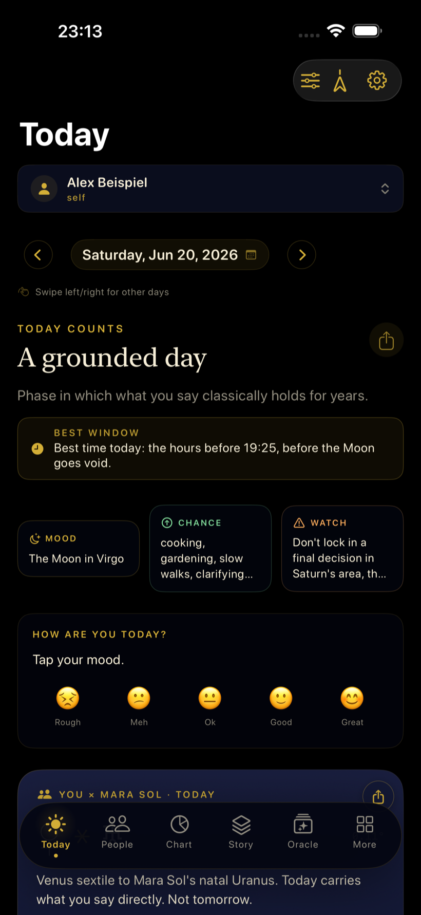 Your day, from real mechanics