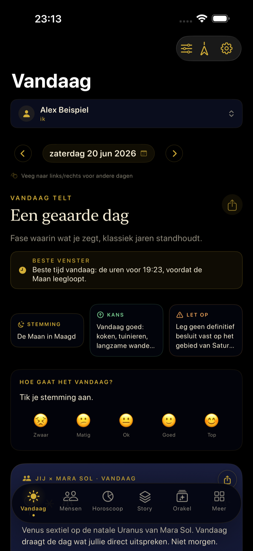 Jouw dag, uit echte mechanika